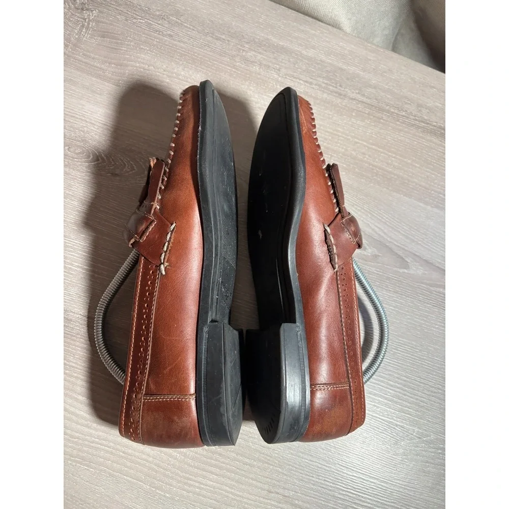 GH Bass Weejuns Mens 8 D Leather Kiltie Tassel Loafers Preppy Slip On Shoes Work